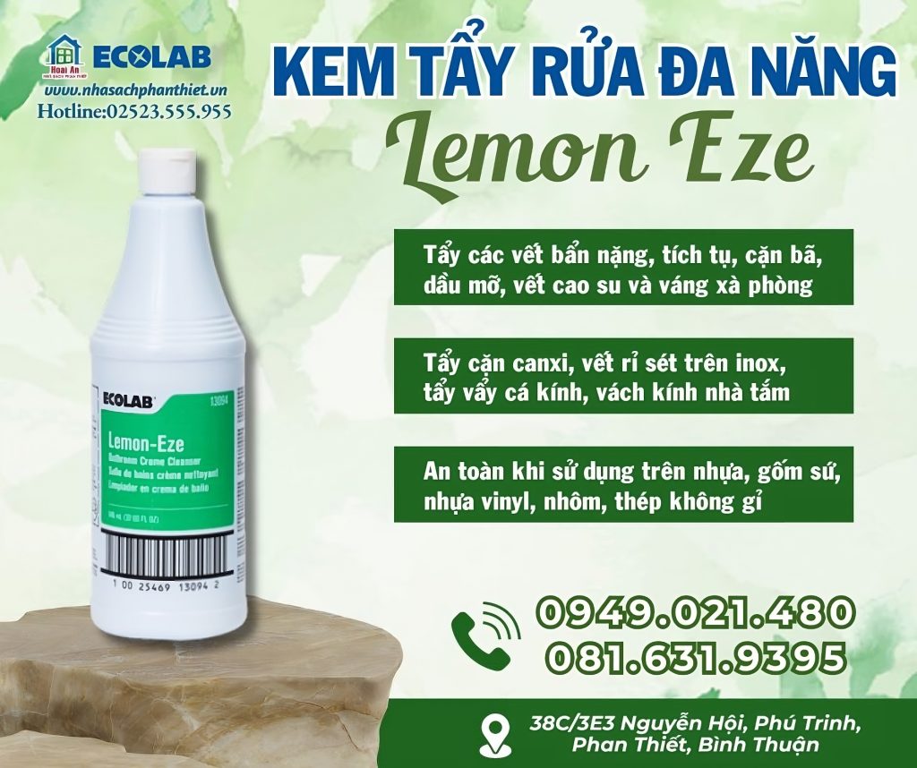 Kem tẩy rửa đa năng Ecolab Lemon Eze